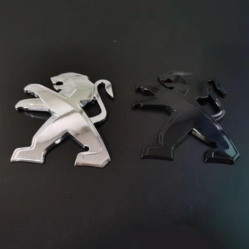 EmblèMe Logo Voiture Remplacement, pour Peugeot 208 2015-2019 3D Sport Lettres Insigne Autocollant Décoratifs, Matériau ABS Logo Insigne Accessoires,A