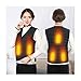 ETJar Hommes Femmes Outdoor Usb de chauffage à infrarouge Gilet Veste chaude électrique flexible hiver thermique Vêtements pour Sport Randonnée Equitation,Noir,3 * L