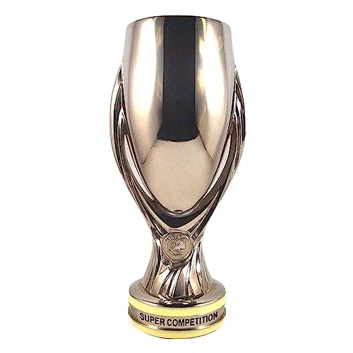 SUMESIRO Trophée de la Super Coupe d'europe Football Trophée Art Trophée de la Coupe du Monde de Football Souvenir/Argent