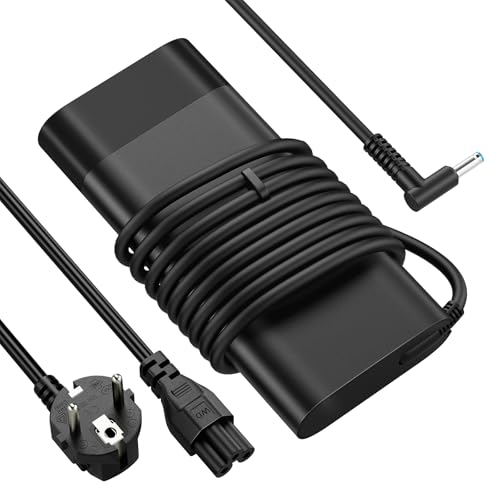 NOJIMU Chargeur 150W pour HP Omen 15 17, ZBook Studio G3 G4 G5 G6 G7 G8, Pavilion Gaming - Adaptateur Secteur 19,5V 7,7A (Connecteur 4,5 * 3,0 mm Bleu) -...