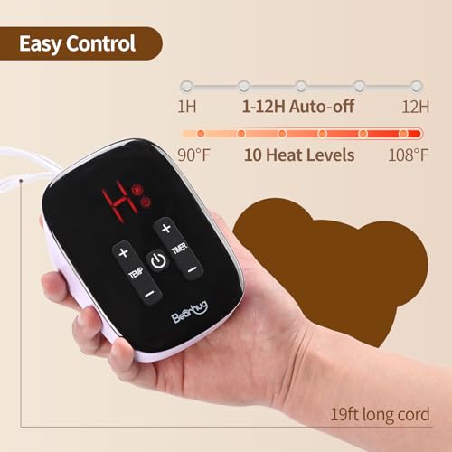 Image of Bearhug Heated Blanket Twin Size, 62 inchx84 inch Electric Blanket with 10 Heat Levels & 1-12H Adjustable Auto Off, Faux Fur and Sherpa Reversible Bed Warmer, ETL Certified, Machine Washable