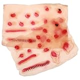 Toyvian 2pièces Autocollants De Scarifications Simulées Pour Halloween Effets De Blessures Faux Étanches Pour Cosplay Et Performances Scéniques