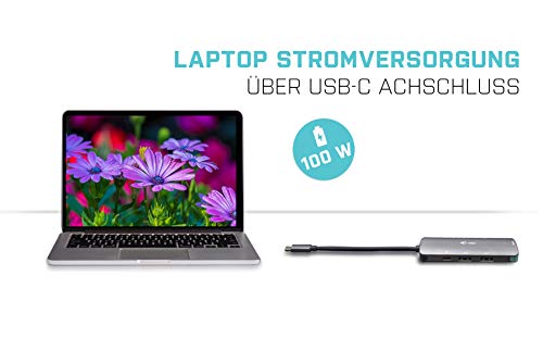 Docking Station USB-C 4K compatible con MacBook y Windows con triple puerto USB 3.0 4