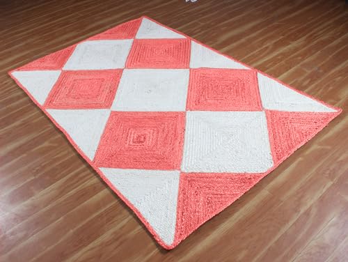Tapis en jute tressé résistant pour protéger le sol du salon - 7
