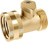 DBR Tech® Garden Hose Shut Off Valve 3/4' Brass | Heavy Duty, Leak-Proof