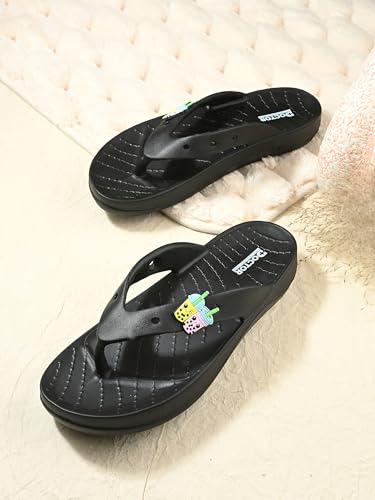 Image of DOCTOR HEALTH SUPER SOFT Ultra Soft Cushion Footbed Women Slipper | Comfortable Light Weight With Waterproof Slippers |Adult Flip Flops Mild Acupressure | Everyday Wear