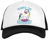 trample the patriarchy, smash the patriarchy berretto da baseball per bambini snapback bianco per bambini