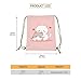 Upetstory Cute Cat Drawstring Backpack for Women Girls Kids String Bag Sackpack Cinch Bags Training Gymsack for Travel Sports Yoga School Shopping Storage Pouch
