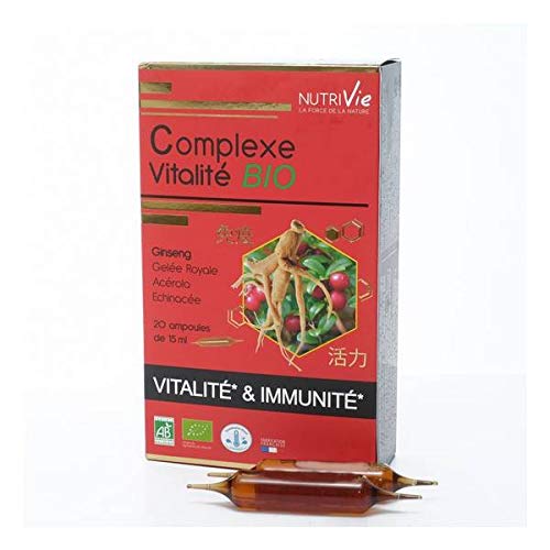 NutriVie  Cura compleja vitalidad 20 bombillas  Lote de 2  Precio del lote  Envío rápido a Francia metropolitana en 3 días abiertos