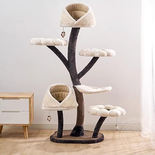 Árbol para gatos, torre de 163 cm con 6 niveles