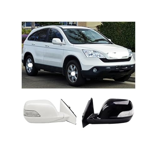 5/7/9PIN 自動車アクセサリー 外側ドア バックミラーアセンブリ CRV CR-V 2007 2008 2009 2010 2011 RE1 RE2 RE4 対応(9PIN Left Black)