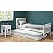 Price comparison product image Oxford Single Guest Bed in Pure White - Trundle Bed Included