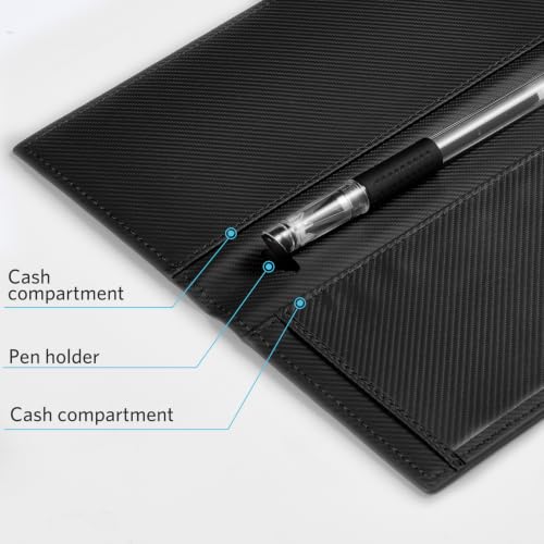 Image of CoBak Checkbook Cover for Women & Men - PU Leather Case with RFID Blocking | Classic Design Check Book Holder for Personal and Business