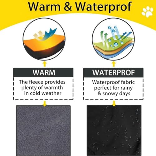 Chaqueta impermeable para perros ropa de abrigo cálida reflectante 4