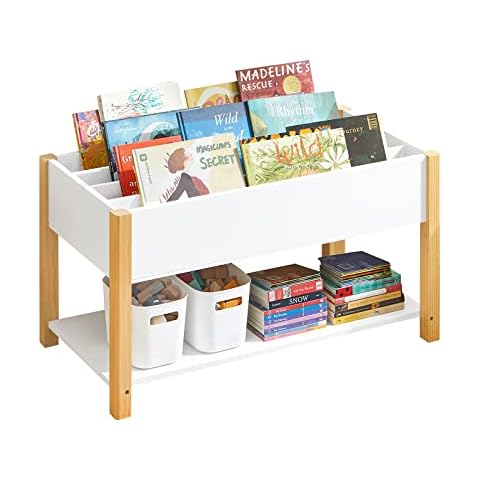 SoBuy KMB35-W Children's Bookcase and Storage Cover