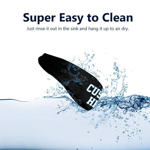 Image of Custom Sports Headband Custom Sweatband Bandana Add Your Image Logo Text Number. Bulk Custom Men Or Women Moisture Wicking Ventilate Elastic ﻿Headband