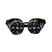 GloFX Black Padded Diffraction Goggles, Tinted Lenses Limited Edition - Raves, EDM Festivals, Light Shows, Club, Concert Wear. Rainbow Prism Fractal Kaleidoscope