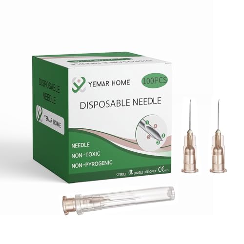 26g 1/2 Inch Needle， 26 Gauge Needle， （100Pack） for Scientific Labs, Industrial Dispensing Accessories