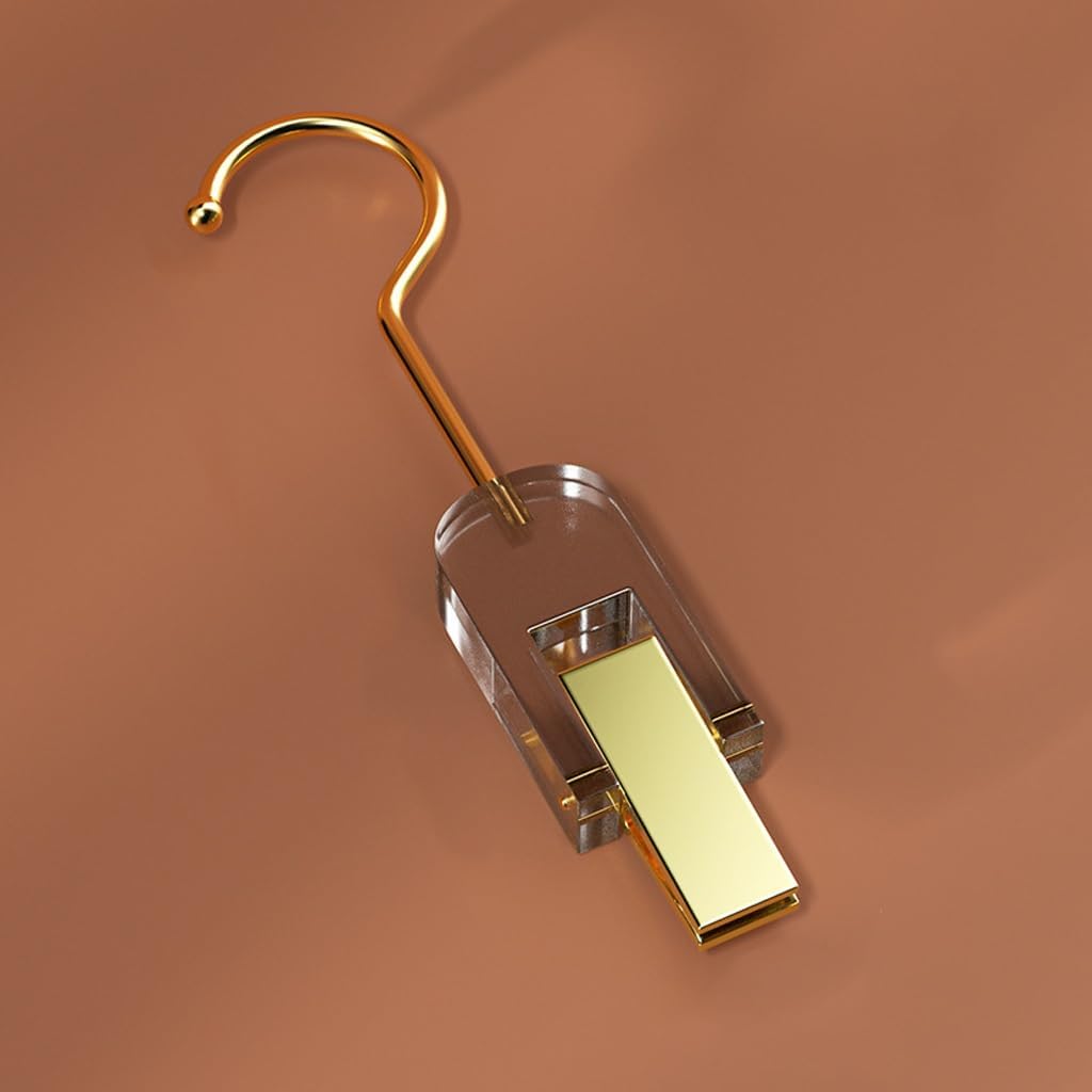 Multifunctional Scarf Hanging Clip Children's Clothing Shop Acrylic Trouser Clip Wall Mounted Solid Wood Hat Racks(C)