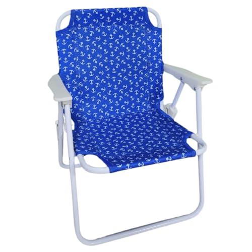 Cadeira De Praia Infantil Azul De Oxford 53CM X 25CM X 30CM