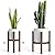 Sophia Mills Mid Century Plant Stand - Solid Wood Item Stand Handmade with Acacia - Fits Medium & Large Pots Sizes 8 to 12 inches (Not Included) (Adjustable Width: 8-12 inches, Dark Brown)