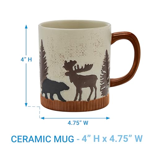 Set de 4 tazas Wilderness Trail de cerámica miniatura 4