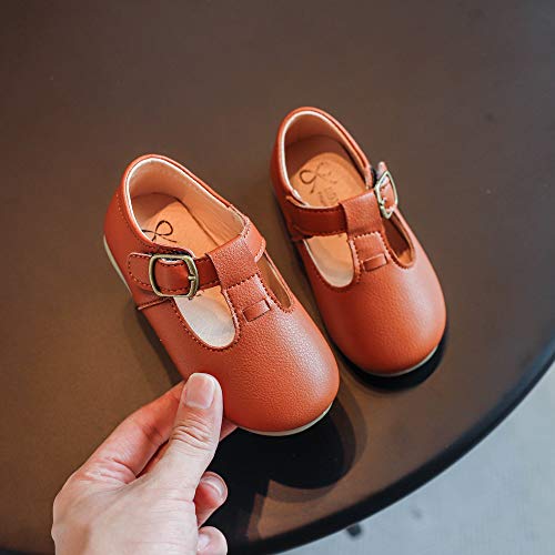 Toddler Girls School Uniform Shoes Mary Janes T-Strap Flats Leather Dress Shoes2