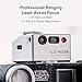 CHI L.D. Light Meter Lite - Precise Lighting and Laser Distance Measure for Leica and Vintage Camera Film Photography (Silver)