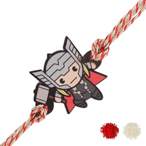Image of VOYLLA Marvel Thor Heroic Superhero Kids Rakhi|Rakhi For Kids