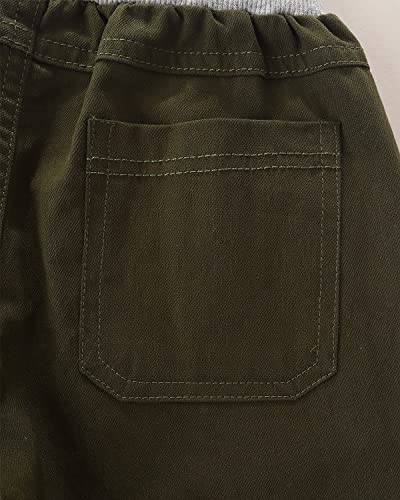 Boy's Kid's Pants Clothes,Fall Winter Spring Trousers Bottom Outfits Green/Grey 6-7Years #TOP6