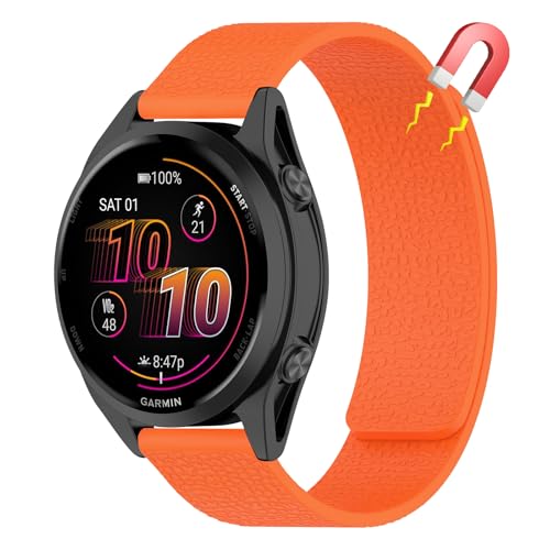 [AiiBowy] Garmin Forerunner 570 47mm/Forerunner 265/255/255 Music �Ή� �o���h �V���R���� ���͂Ȏ��C ���ʋz���\ �e�͐� 22mm �����o���h ���������\ �_�炩�� �h�� �h�� �y�� 