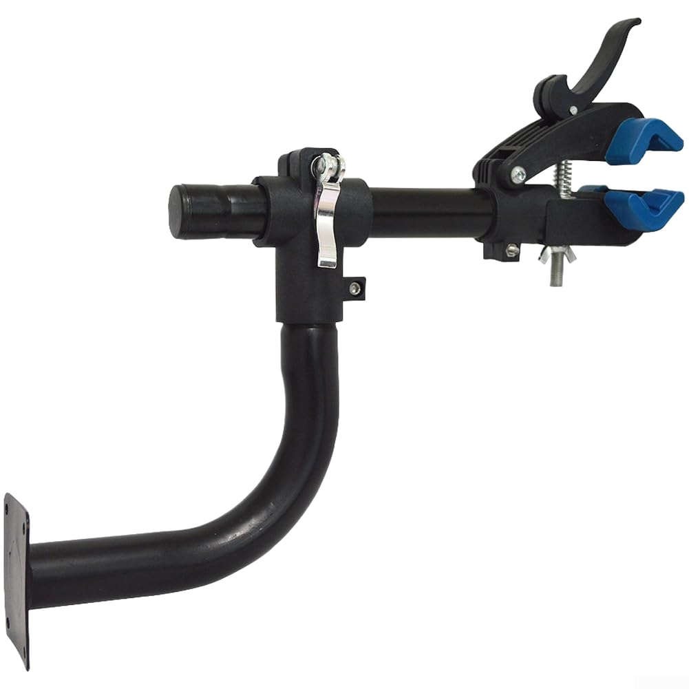 Soporte de pared para bicicleta con rotación de 180°, metales resistentes para estante de almacenamiento de bicicletas y soporte de reparación para bicicletas plegables eléctricas de carretera