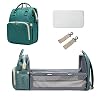 Baby Veranderende Tas, Multifunctionele Luiertas, Babyrugzak, Lichtgewicht Babyluiertas Convertible Bed…