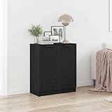 Zoom IMG-1 vidaxl credenza nero rovere 60x30x70