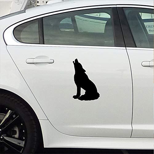 Image of NBFU Decals Wolf Silhouettes (Black) (Set of 2) Premium Waterproof Vinyl Decal Stickers for Laptop Phone Accessory Helmet Car Window Bumper Mug Tuber Cup Door Wall Decoration