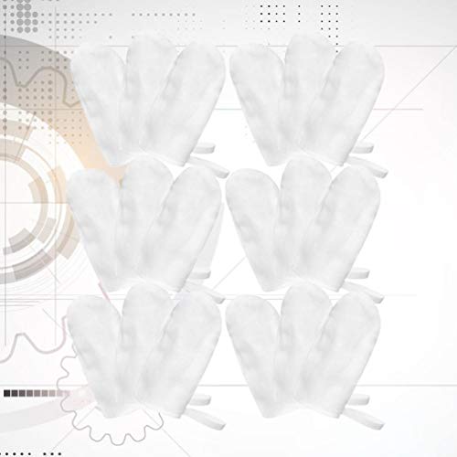 HEALLILY 18 Pcs Dentes de Bebô Gaze Macia Dedo Dedo Limpador Infantil Higiene Oral Raspador de Língu