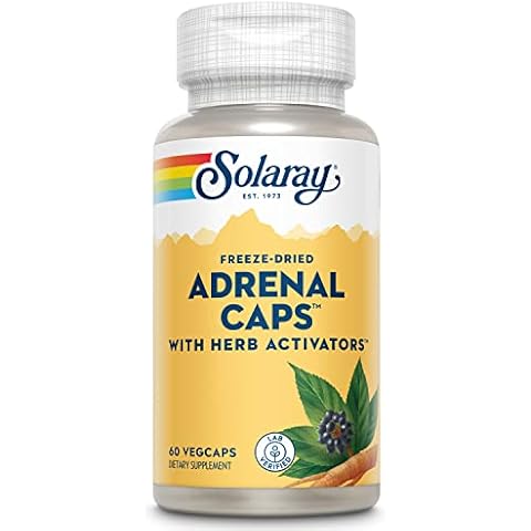Solaray, Adrenal Caps, 60 Capsules Cover