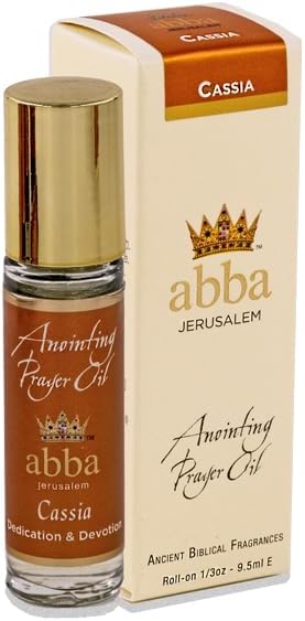 ABBA OIL CASSIA 1/3oz Roll On bottle ANOINTING OIL in Gift Box - ABBA Jerusalem