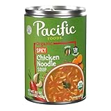 Pacific Foods Organic Spicy Chicken Noodle Soup, 16.1 oz Can