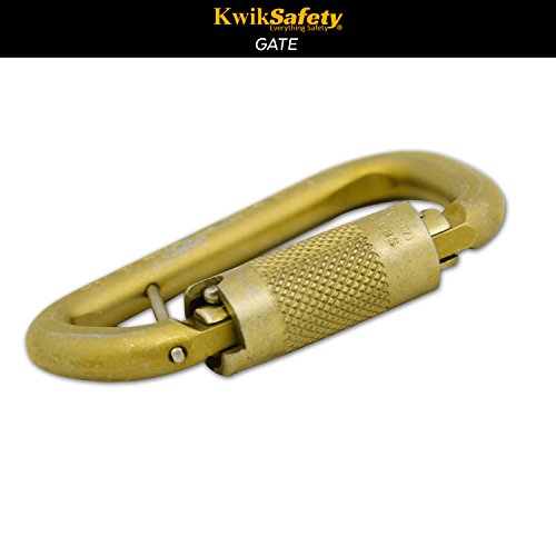 KwikSafety ANNEX | N-252G TRCP Steel Carabiner | Yoke Twist Gate w/Captive Pin | 41 kN Min Breaking Load 16 kN Gate Strength | ANSI, CE, EN & CSA Certified | Construction Fall Protection Tool - Thumbnail 3
