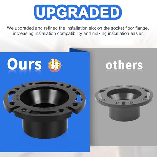 Image of RV Toilet Seal and 3'' Socket RV Toilet Flange Kit, 3 in 1 RV Toilet Flange Seal for 300 /310 /320 RV Toilets