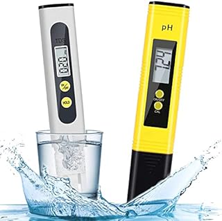 4 Pack pH Meter and TDS Meter, 0.05 pH High Accuracy Tester Pen, ± 2% Readout Accuracy Digital Water Quality Filter Pen, 0-9990ppm, Ideal Water Purity Test for Drinking Water, Aquariums, Hydroponics
