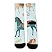 Meaudiwes Fashion Dress Decor Socks, Comfortable Work Leisure Sports Socks For Girls And Boys Beautiful Flowers Floral Horse Art