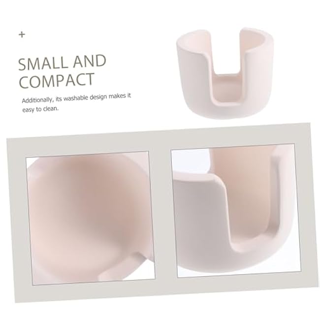 PRETYZOOM Diatomite Quick Dry Sponge Holder for Kitchen Sink Compact Absorbent Sponge Organizer in Beige Space Saving Small Rack for Clean and Tidy Sink Storage