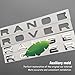 Car Emblem for Front Hood and Trunk lid Rear ABS Material Compatible with Range Rover car Badge car Style Replacement (Gloss Silver)