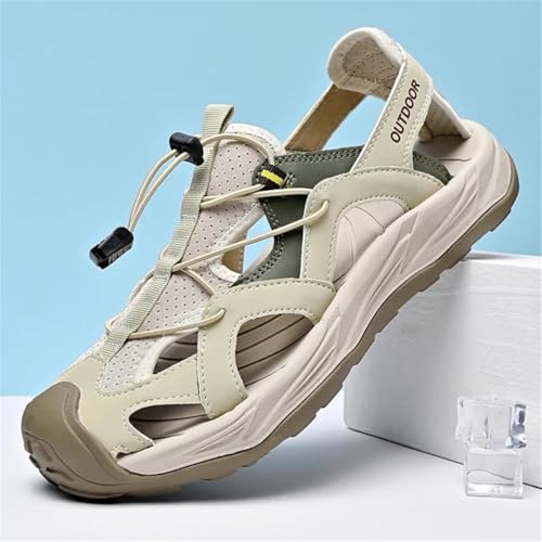 Men’S Outdoor Non-Slip Wear-Resistant Soft Platform Chunky Breathable Casual Shoes Retro Style Beach Sandals With Laces2