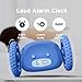 CLOCKY Alarm Clock on Wheels – Loud Rolling Alarm Clock for Heavy Sleepers | Runaway Clock That Jumps & Runs to Wake You Up | Funny Unique Gift for Adults, Teens & Kids Bedrooms (Blue)