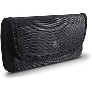 AH Military Grade Canvas Horizontal Men Cell Phone Belt Holder for iPhone 11 12 X Max iPhone 6s 6 Plus 7 Plus 8 Plus…