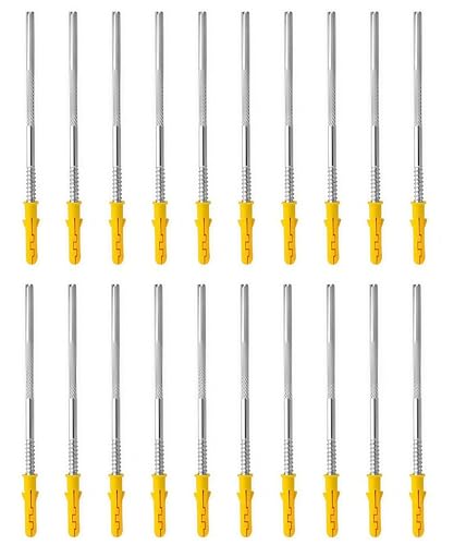 Lot de 20 Équerres Étagères Murales Invisibles, Support Fixation Etagere Placard Murale Invisible, Consoles et Taquets pour Étagères, Parfaites pour Une...