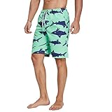 nuosife Swim Trunks for Men's Shark Printed Bathing Swim Suit Beach Shorts Swimwear